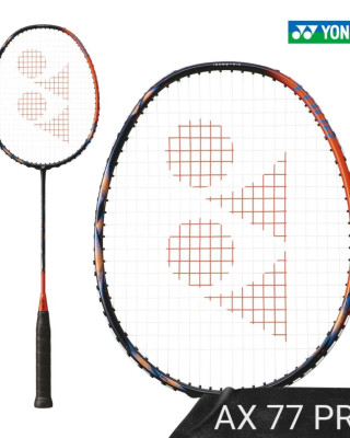 Yonex Astrox 77 PRO 高橘色羽球拍(含穿線)